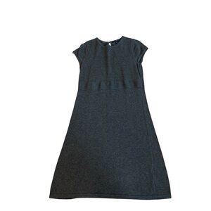 GAP Dark Gray Knit Cap Sleeve Sweater Dress – Size M